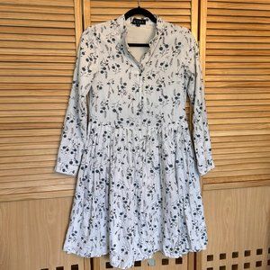 Kiera Blue & White Floral Dress